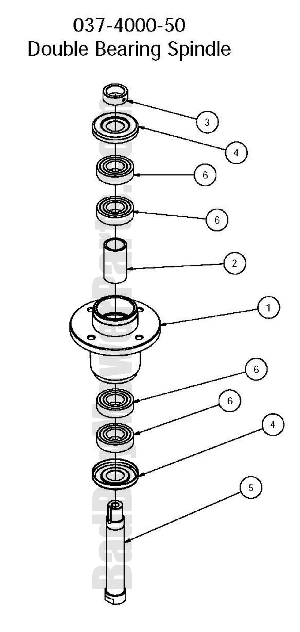 2016 StandOnSpindle Assembly DiagramBad Boy Mower Parts